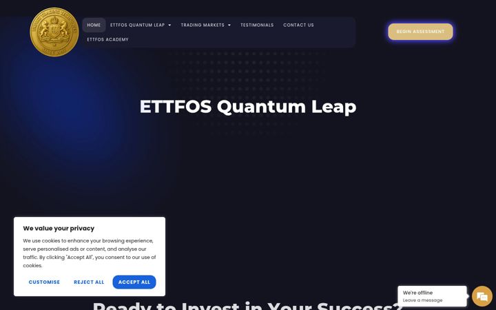 Screenshot of ettfos.com