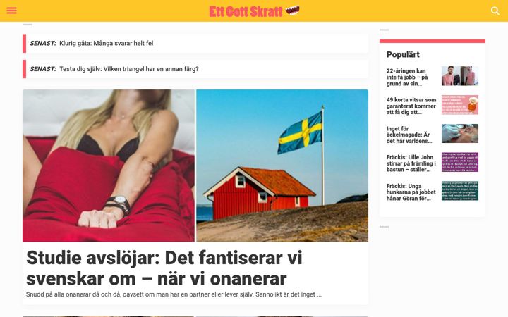 Screenshot of ettgottskratt.se