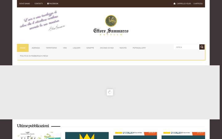 Skærmbillede af ettoresammarco.it