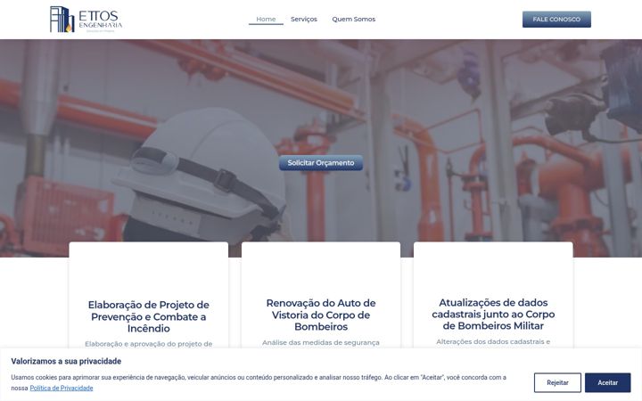 Zrzut ekranu ettosengenharia.com.br