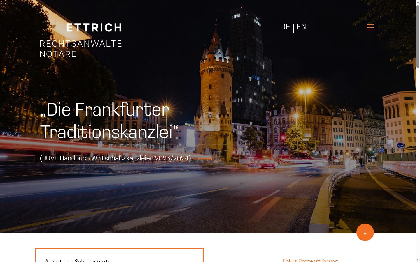Screenshot des Einwilligungsbanners vor jeglicher Interaktion