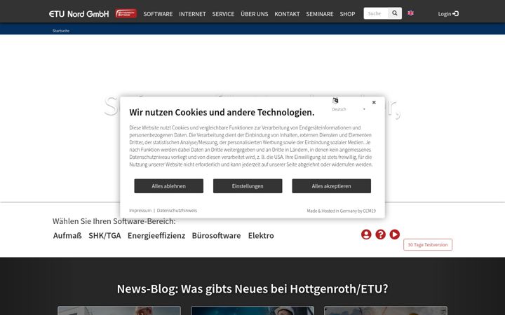 Screenshot of etu-nord.de