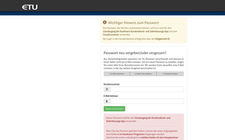 Ekraanipilt saidist etu-software.at