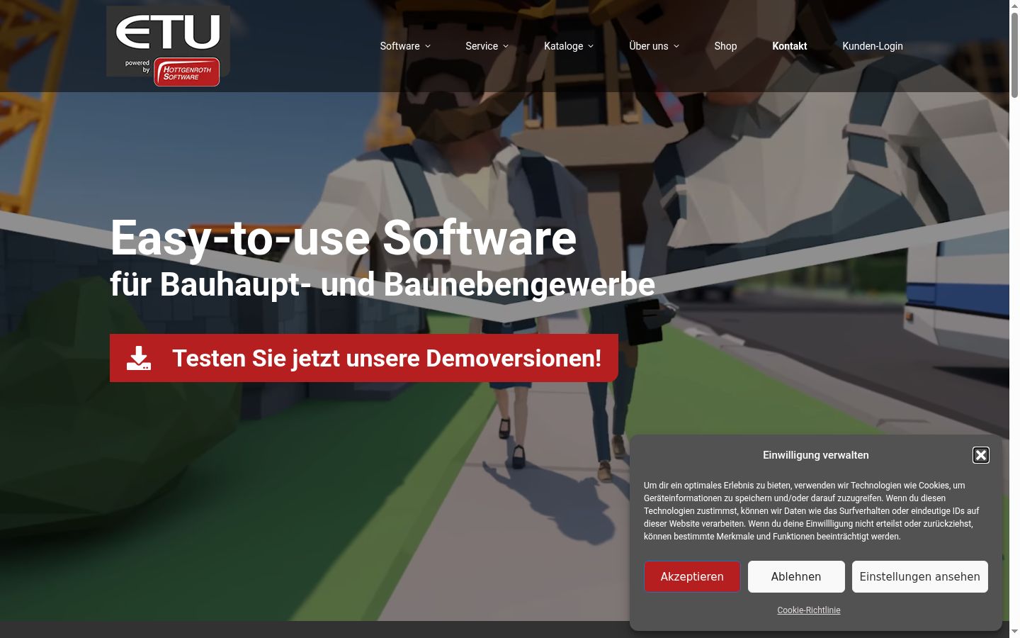 Screenshot tal-banner tal-kunsens muri qabel kwalunkwe interazzjoni