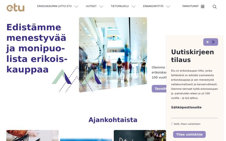 Screenshot ta' etu.fi