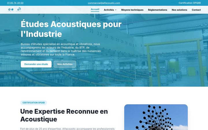 Screenshot of etude-acoustique.com