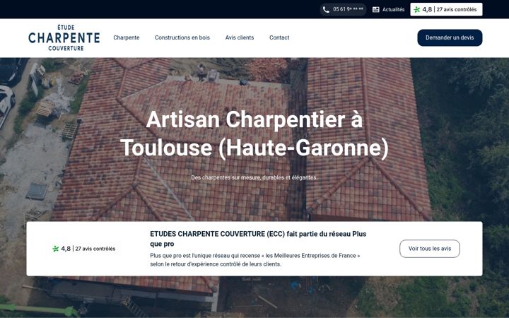 Screenshot ta' etude-charpente-couverture.fr