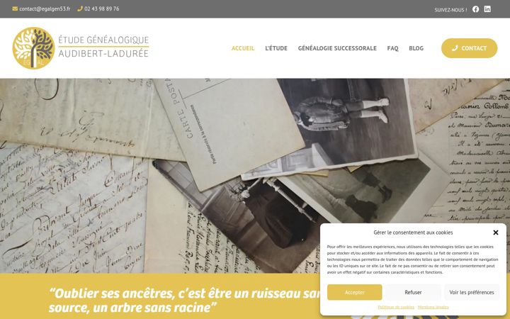 Екранна снимка на etude-egal.fr