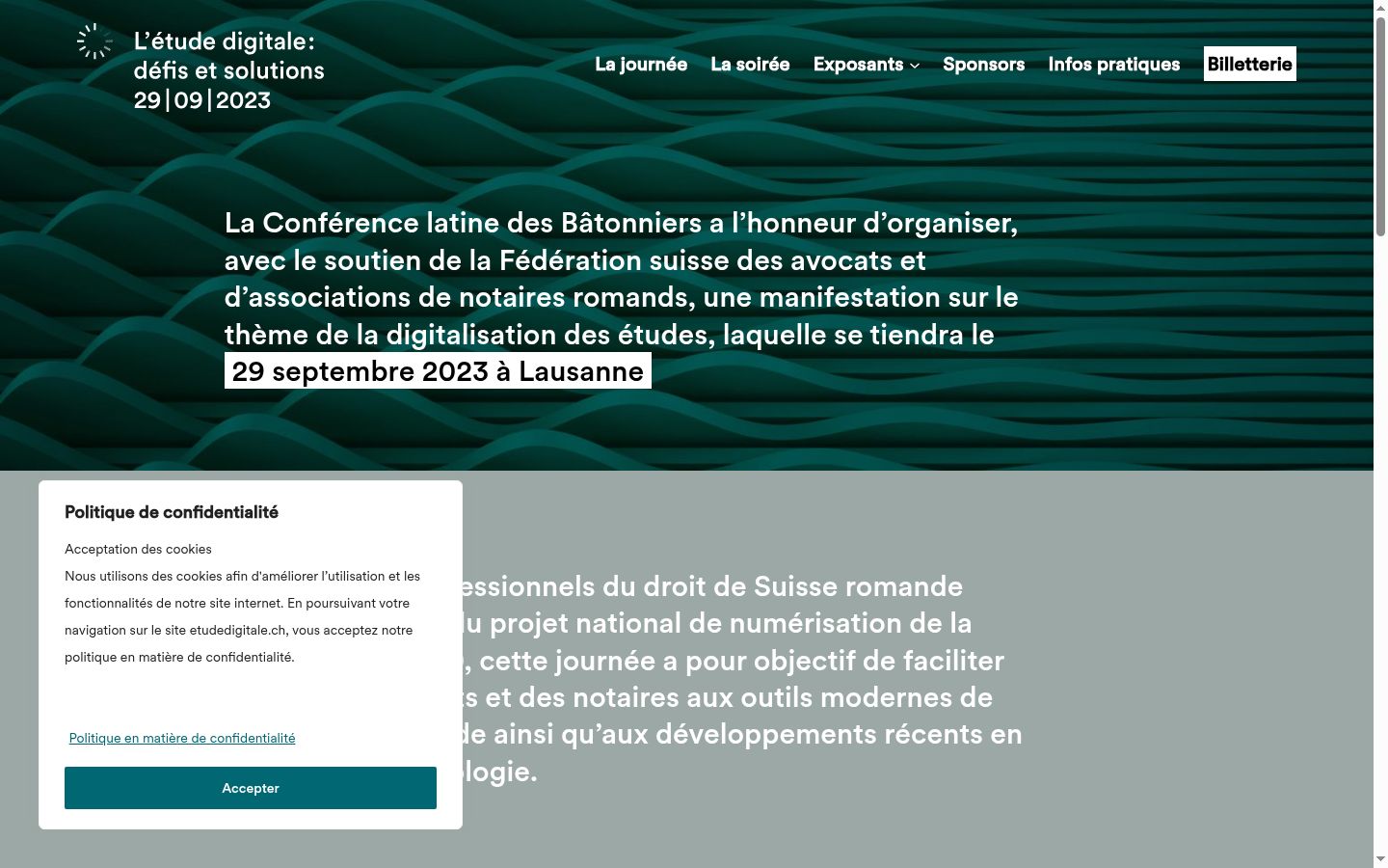 Screenshot tal-banner tal-kunsens muri qabel kwalunkwe interazzjoni