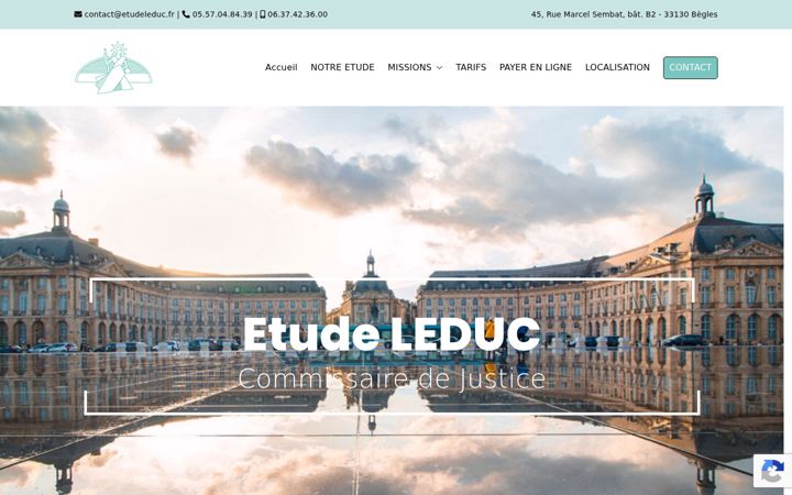 Screenshot of etudeleduc-huissierdejustice.fr