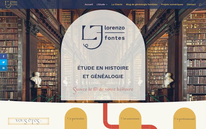 Screenshot of etudelorenzofontes.fr