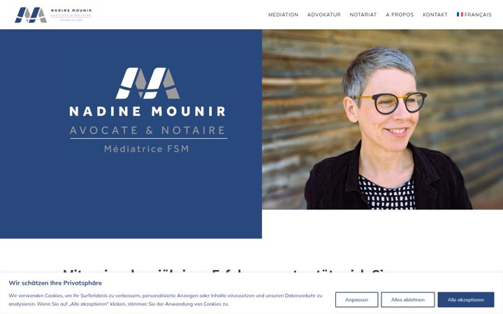Skärmbild av etudemounir.ch