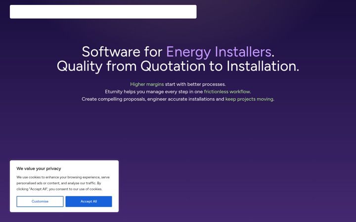 Screenshot of eturnity.com