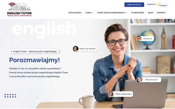 Ekrano kopija etutor.com.pl