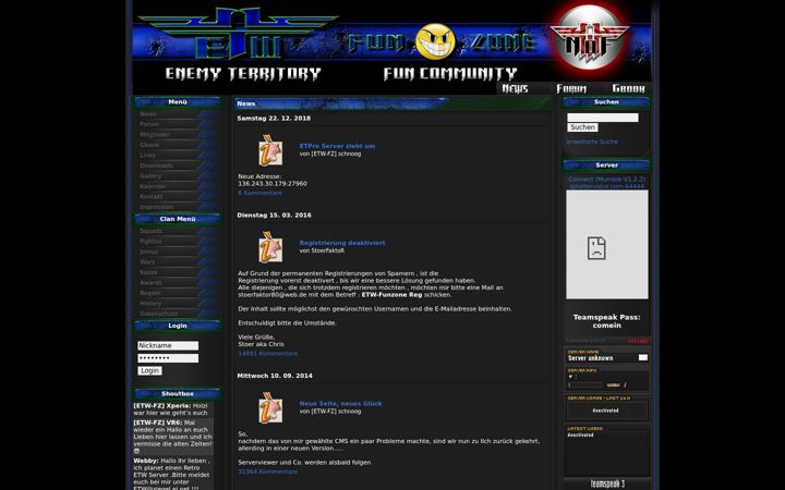 Screenshot of etw-funzone.eu