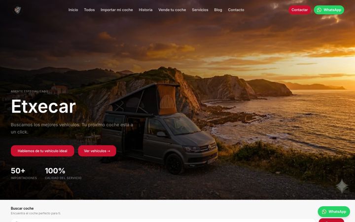Screenshot of etxecar.com
