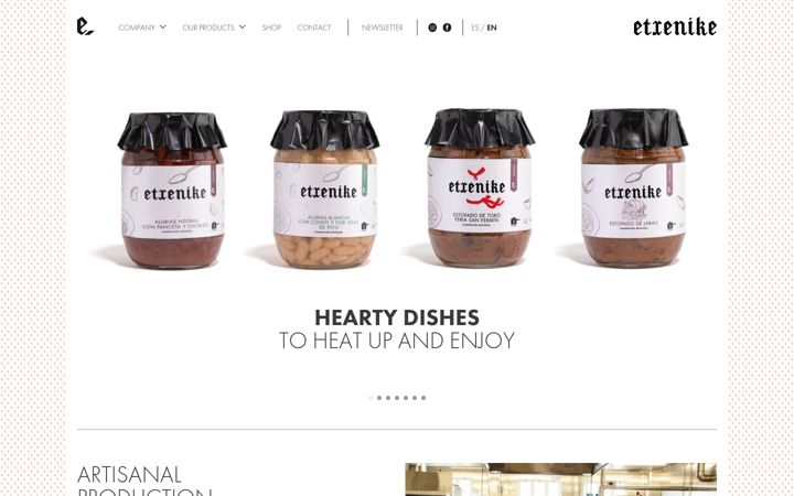 Screenshot of etxenike.com