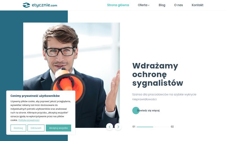 Screenshot of etycznie.com