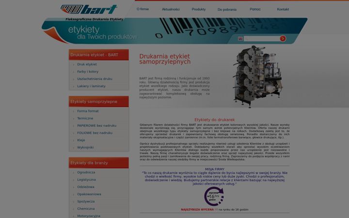 Screenshot of etykiet.com