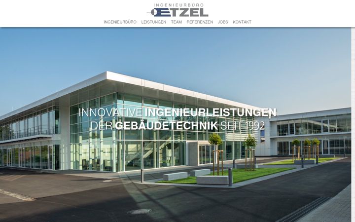 Screenshot of etzel-tga.de