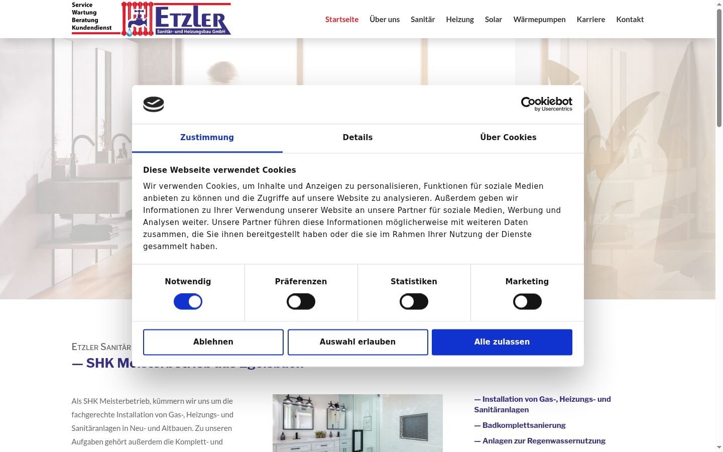 Screenshot tal-banner tal-kunsens muri qabel kwalunkwe interazzjoni