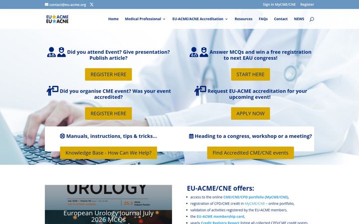 Captură de ecran a eu-acme.org