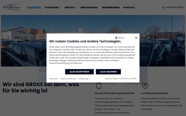 Screenshot of eu-autocenter-hannover.de