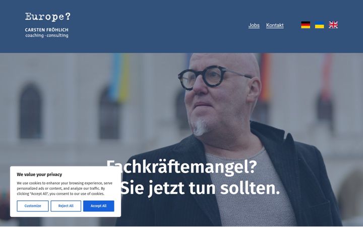 Screenshot of eu-coach.com
