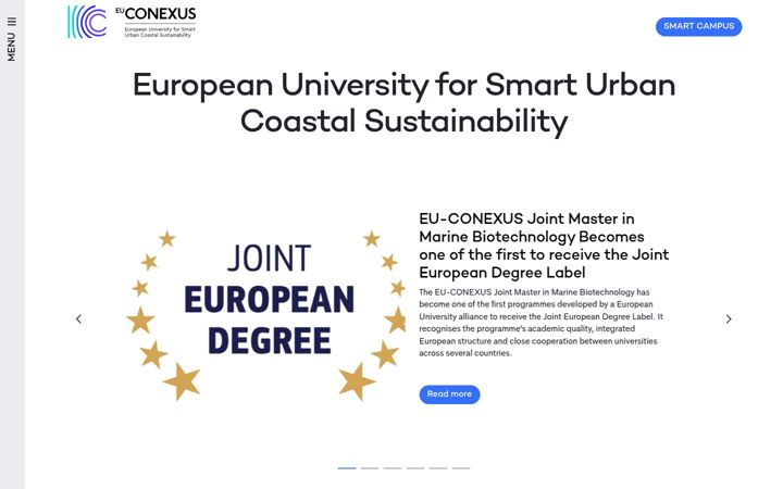Screenshot of eu-conexus.eu