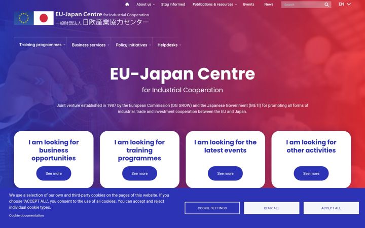 Screenshot von eu-japan.eu