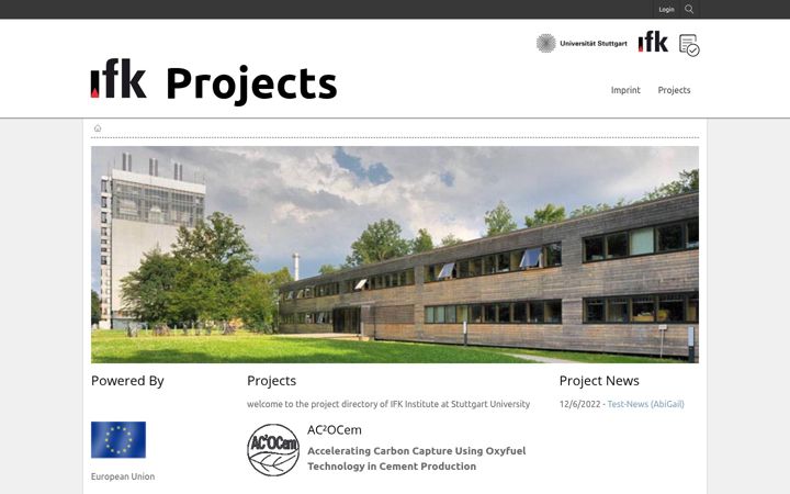 Screenshot of eu-projects.de