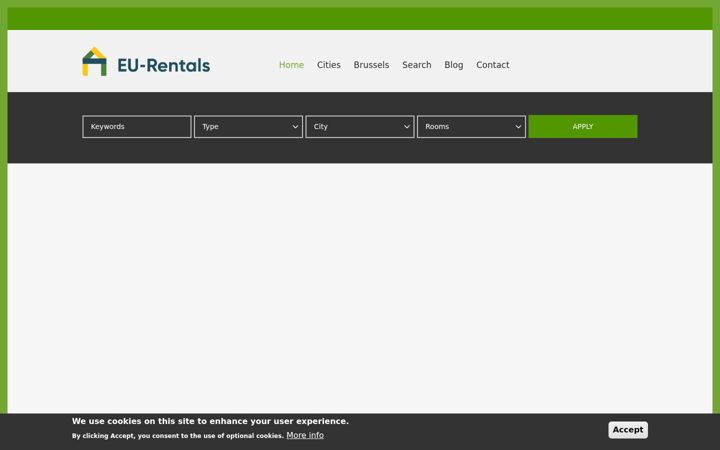 Screenshot of eu-rentals.com