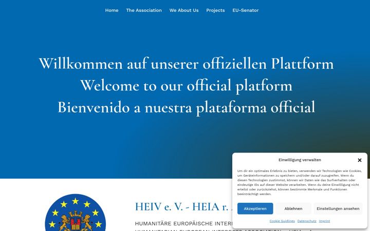 Screenshot of eu-senator.org