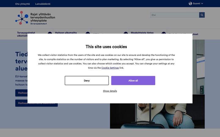 Screenshot ta' eu-terveydenhoito.fi