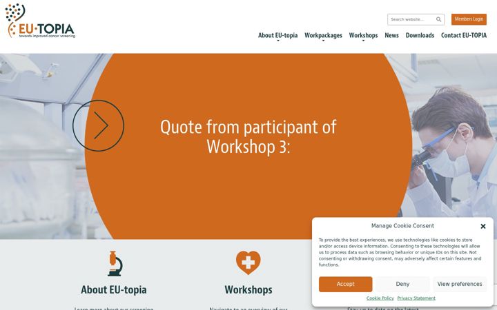 Screenshot of eu-topia.org