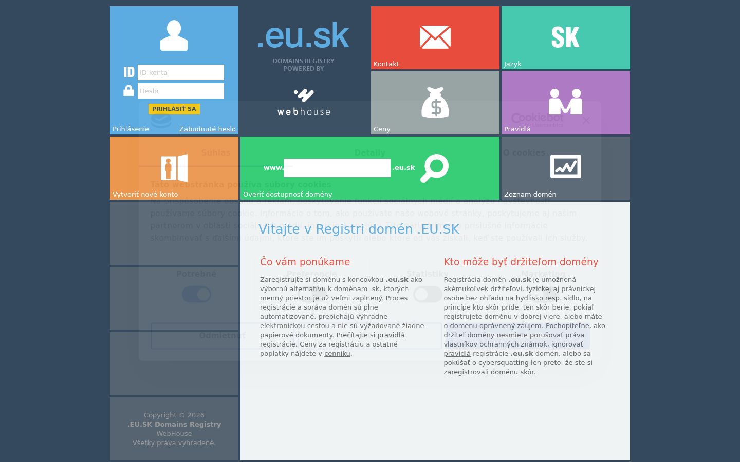 Screenshot des Einwilligungsbanners vor jeglicher Interaktion