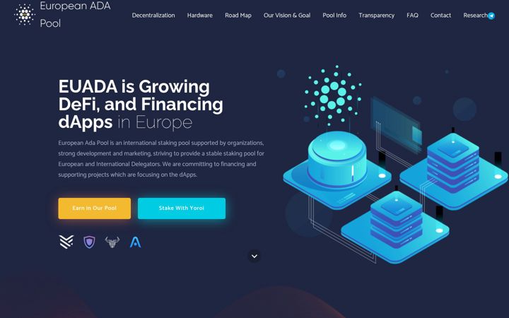 Screenshot of euadapool.com