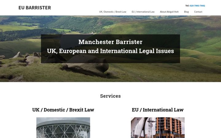 Screenshot of eubarrister.co.uk