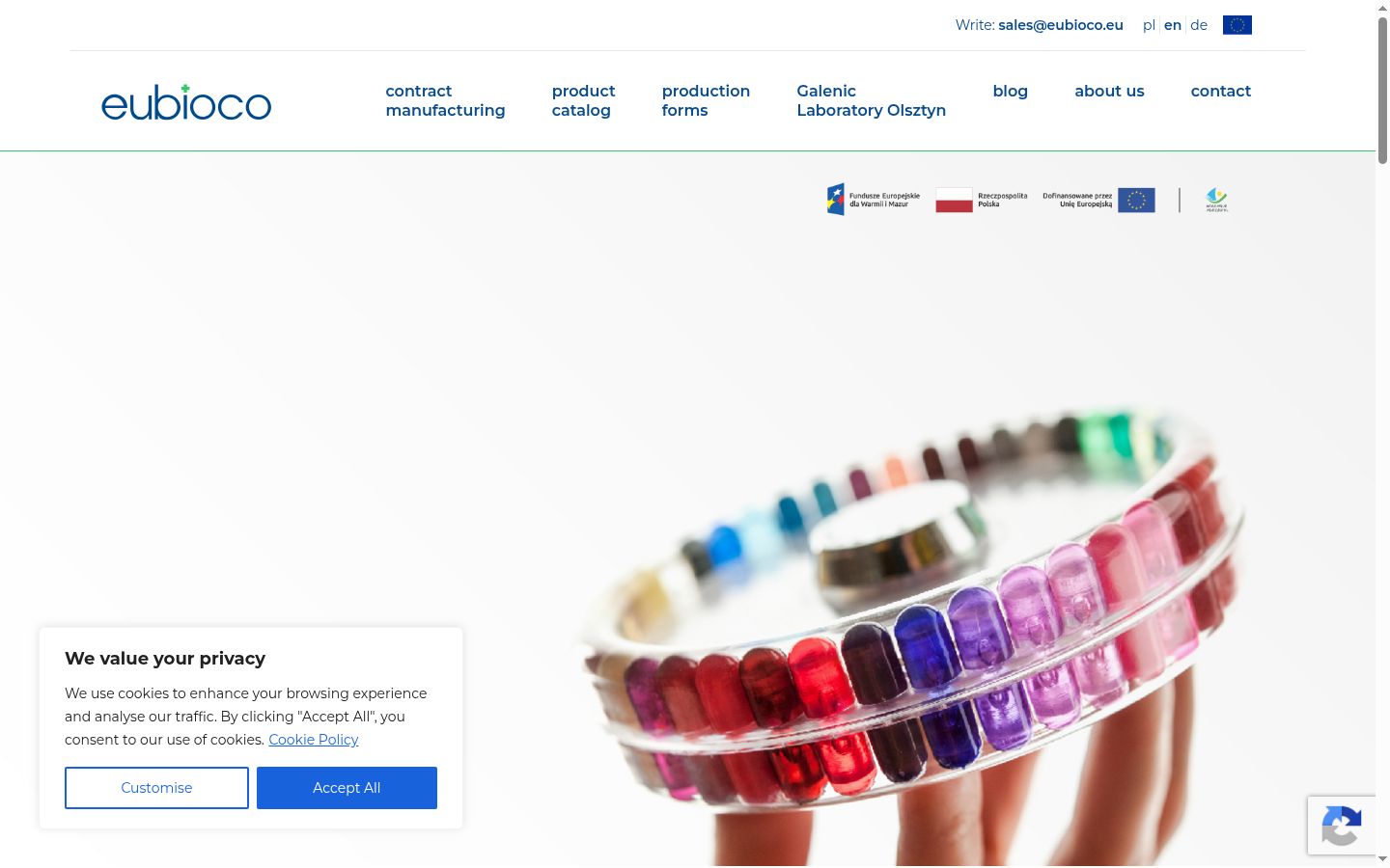 Captura de ecrã do banner de consentimento apresentado antes de qualquer interação