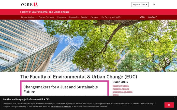 Screenshot of euc.yorku.ca