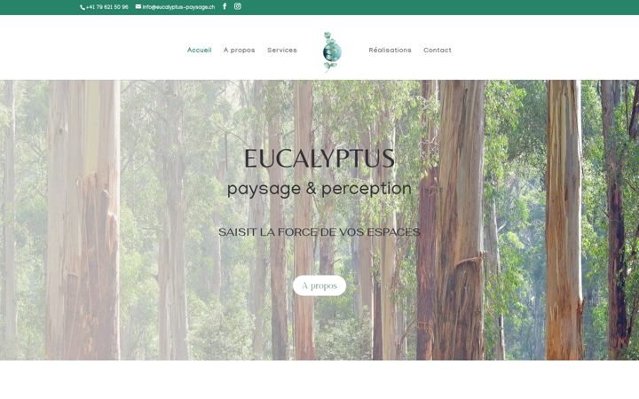 Skärmbild av eucalyptus-paysage.ch