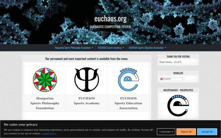 Screenshot of euchaos.org