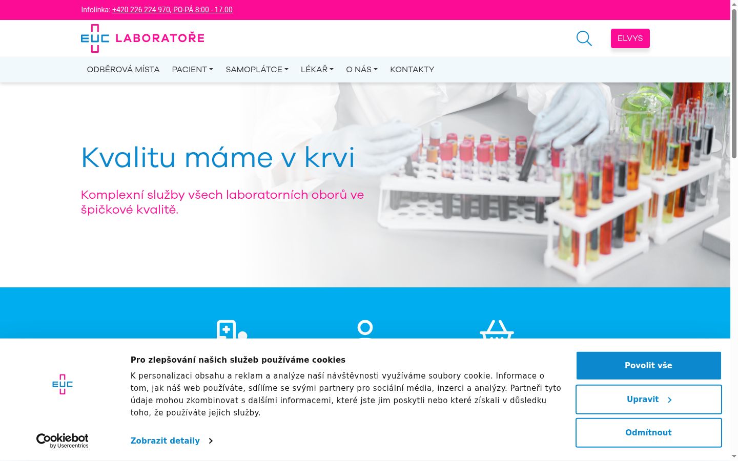 Snímek obrazovky baneru souhlasu zobrazeného před jakoukoli interakcí