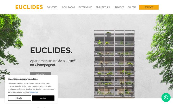 Screenshot of euclidescwb.com.br