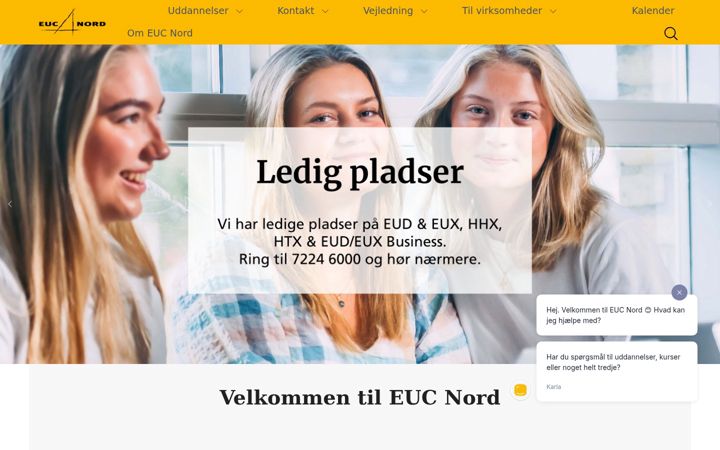 Ekrano kopija eucnord.dk