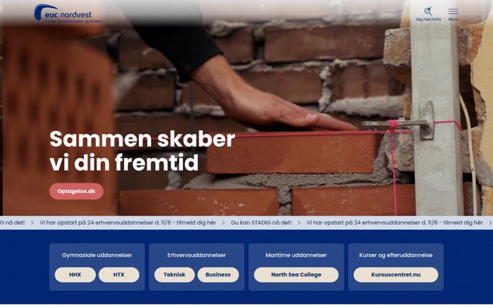 Ekrano kopija eucnordvest.dk