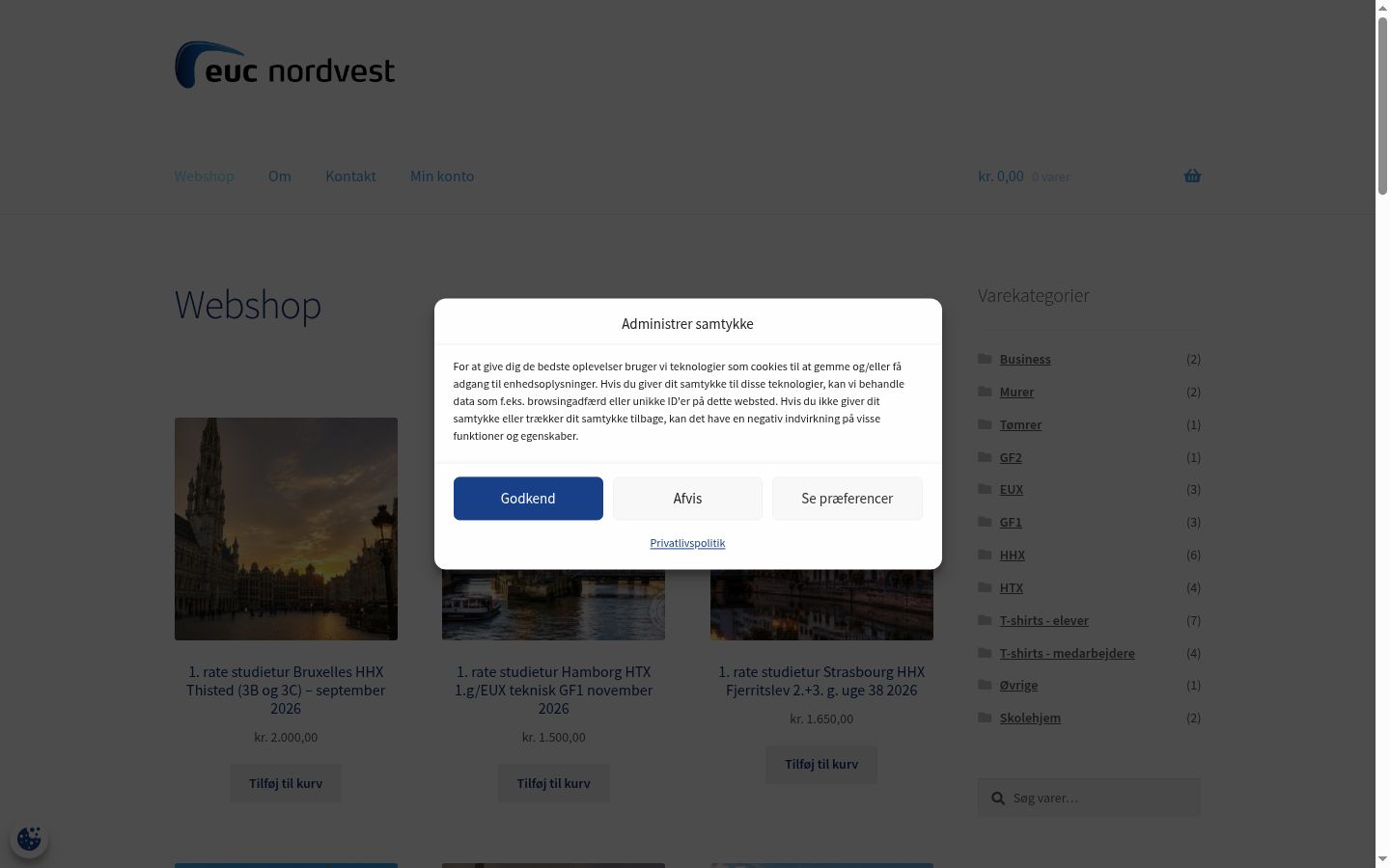 Sutikimo reklamjuostės, rodytos prieš bet kokią sąveiką, ekrano kopija