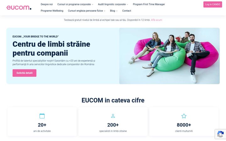 Екранна снимка на eucom.ro