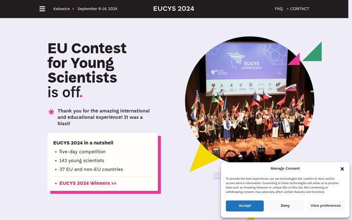 Screenshot ta' eucyskatowice2024.eu