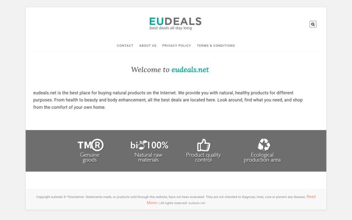 Screenshot of eudeals.net